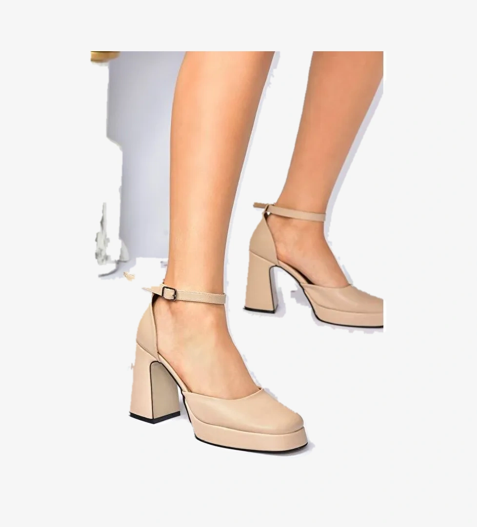 Ten Kalın Platform Topuklu Kadın Ayakkabı M404100809