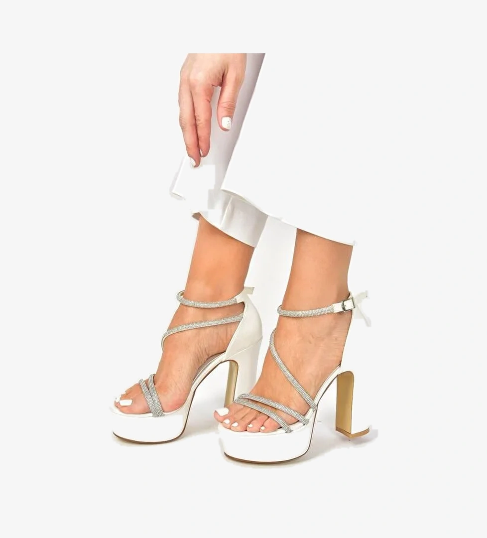 Sedef Platform Kalın Topuklu Kadın Abiye Ayakkabı M348202609