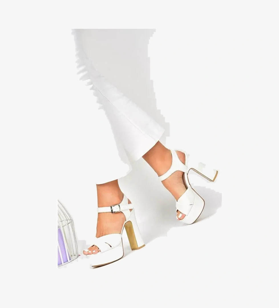 Sedef Platform Topuklu Kadın Abiye Ayakkabı M348202409