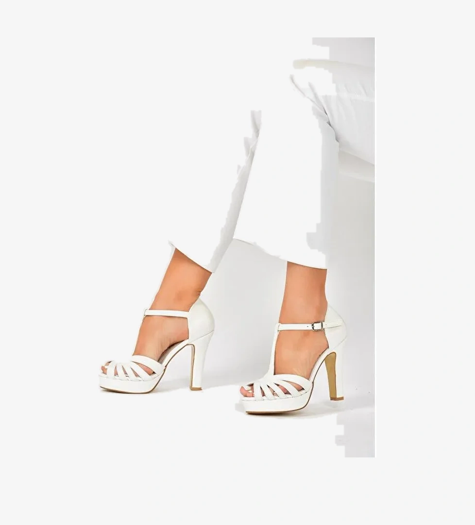 Sedef Platform Topuklu Kadın Ayakkabı M348010009 - Görsel 1