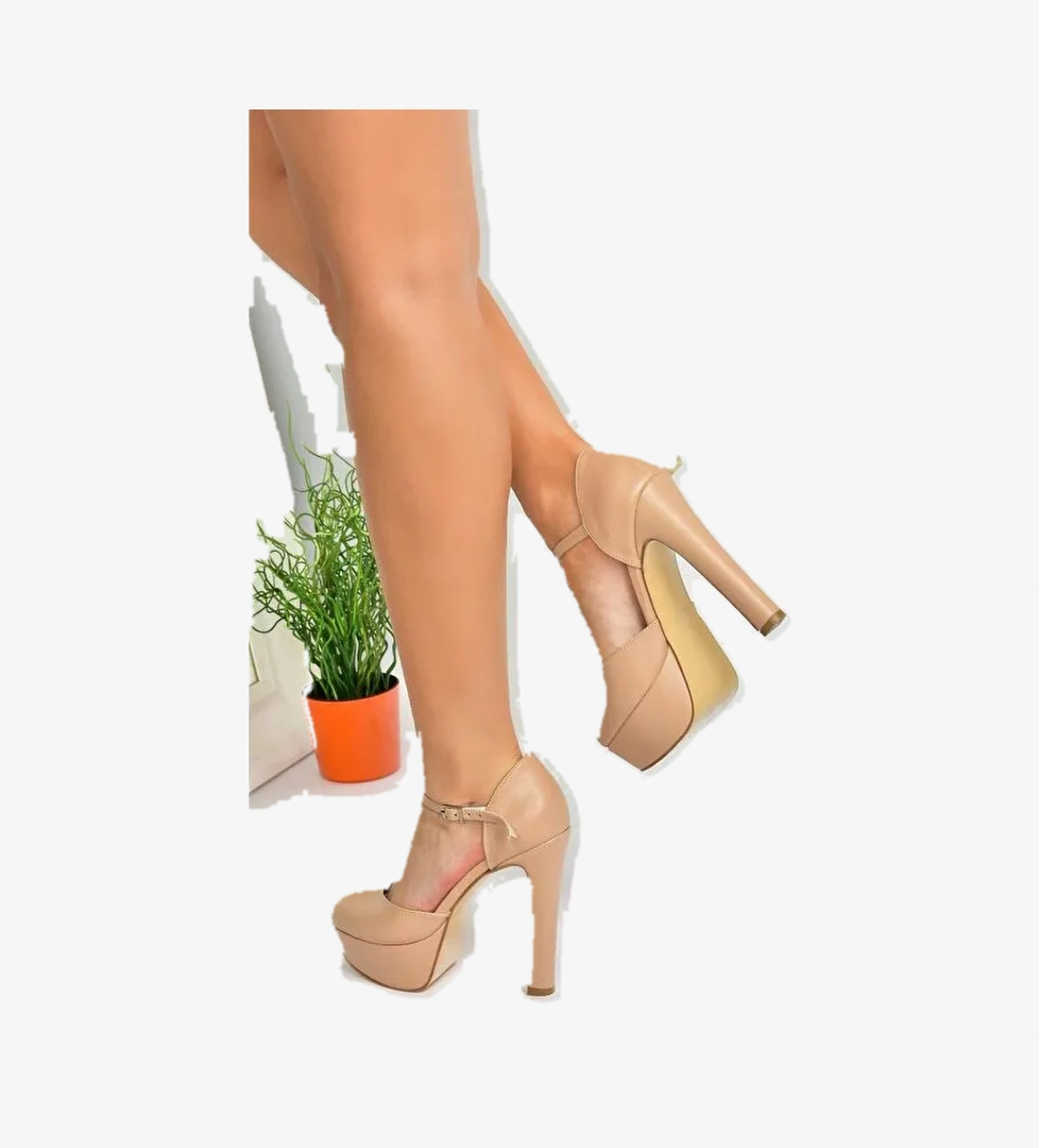 Ten Platform Kalın Yüksek Topuklu Kadın Ayakkabı M246002109