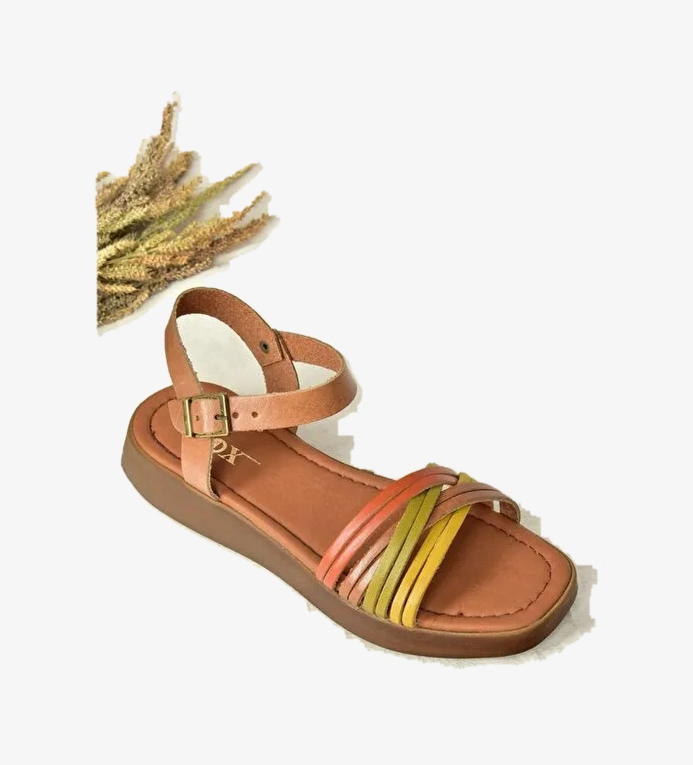 Multi Hakiki Deri Günlük Kadın Sandalet M291030503