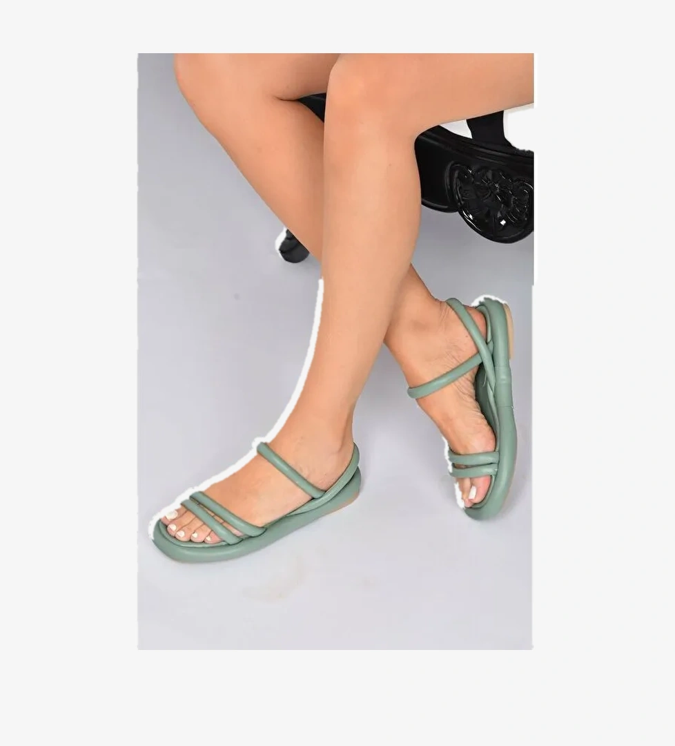 Yeşil Kadın Sandalet K848218509