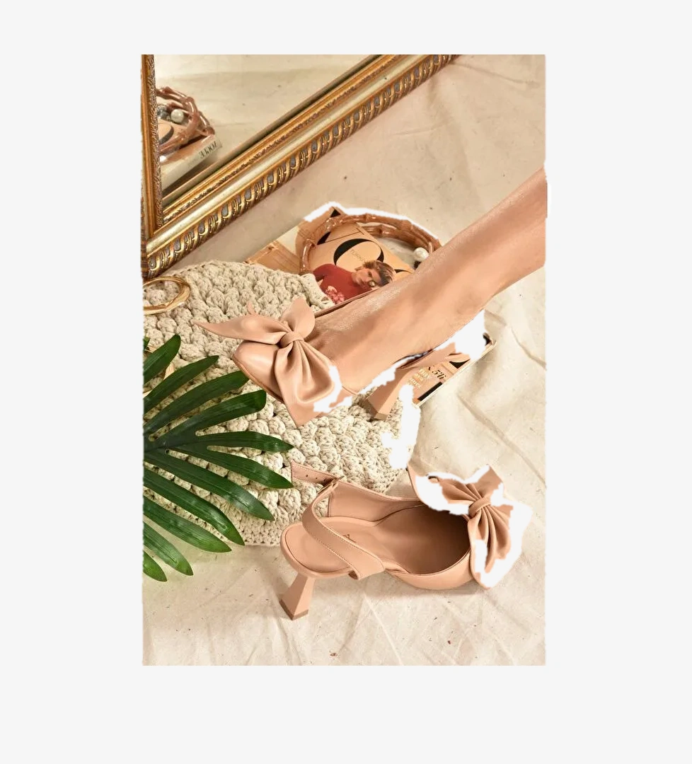 Ten Kurdele Detaylı Kadın Topuklu Ayakkabı K922164809