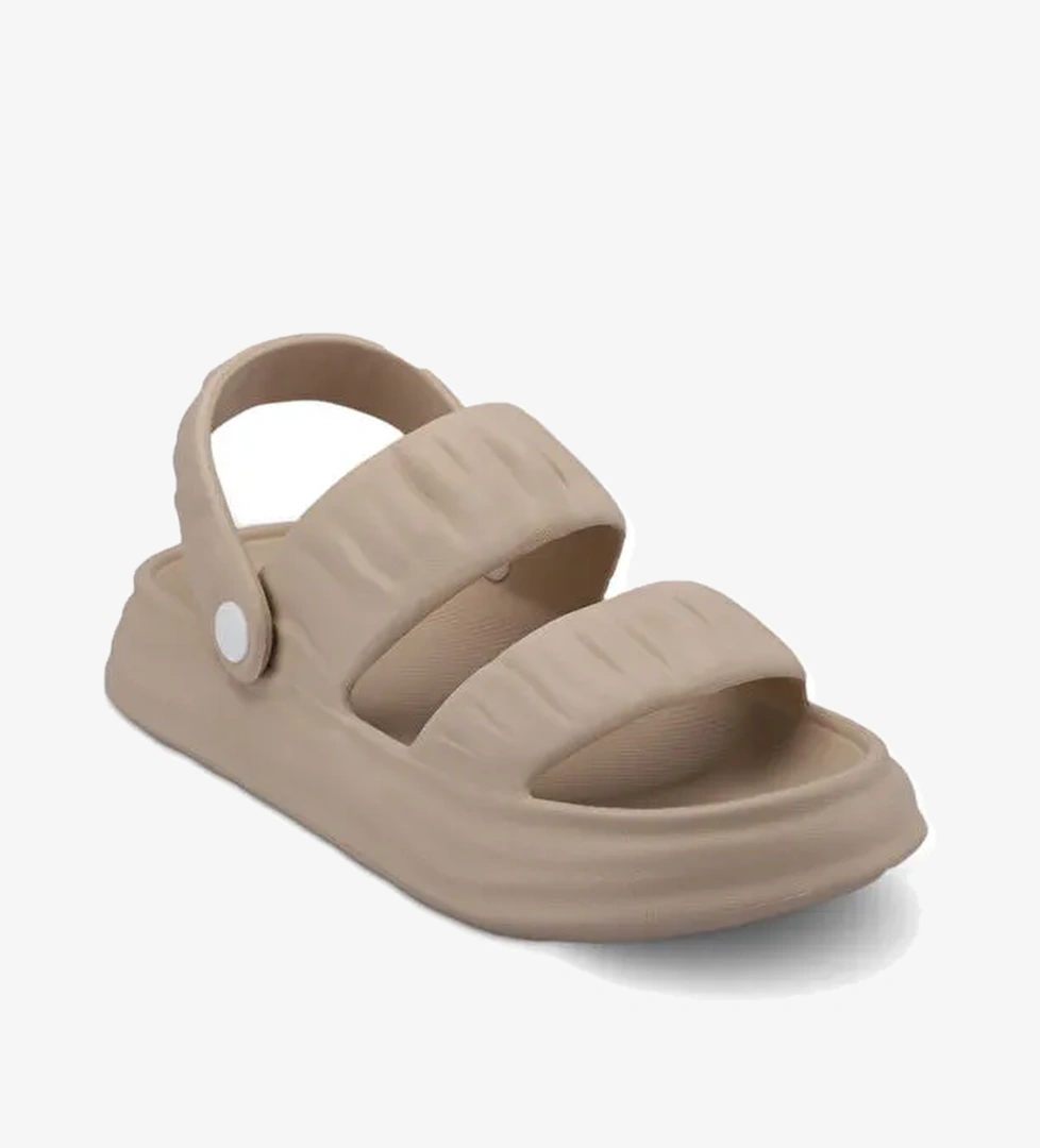 OIER Kadın Bej Plaj Sandaleti - Görsel 1