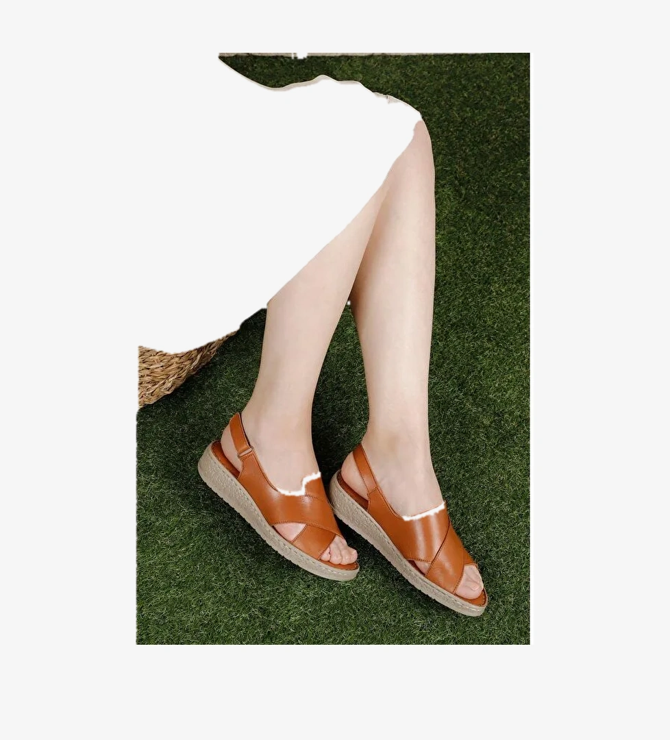 Gönderi̇(r) Gön Hakiki Deri Dolgu Taban Sandalet 45836 model görseli