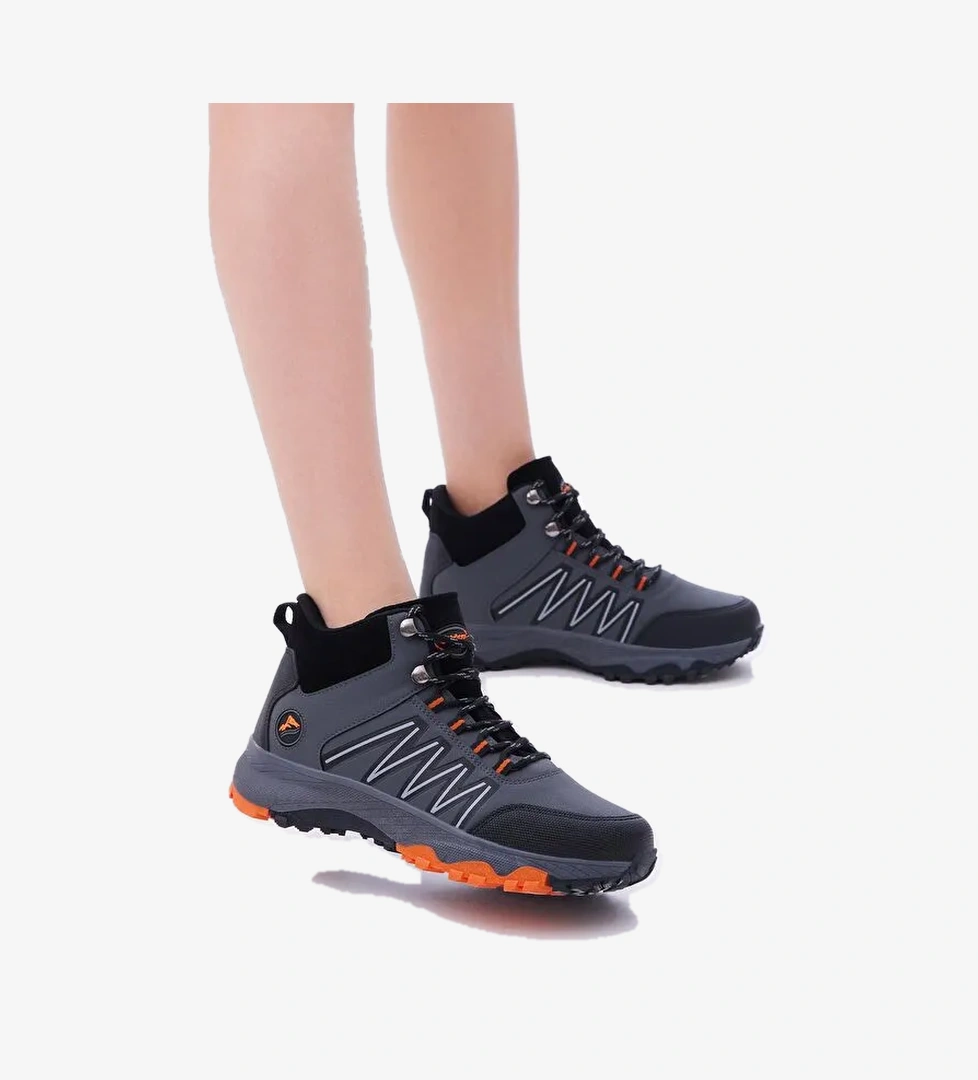 Unisex Füme Oranj Rahat Kalıp Bağcıklı Bot