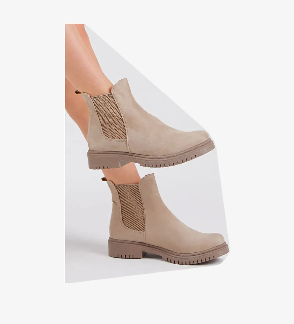 Tonny Black Siyah Tonny Black Süet Rahat Kadın Kalıp Lastikli Bot