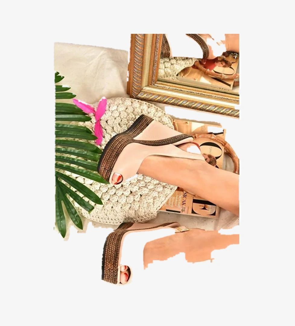 9674070803 Ten Dolgu Taban Kadın Ayakkabı