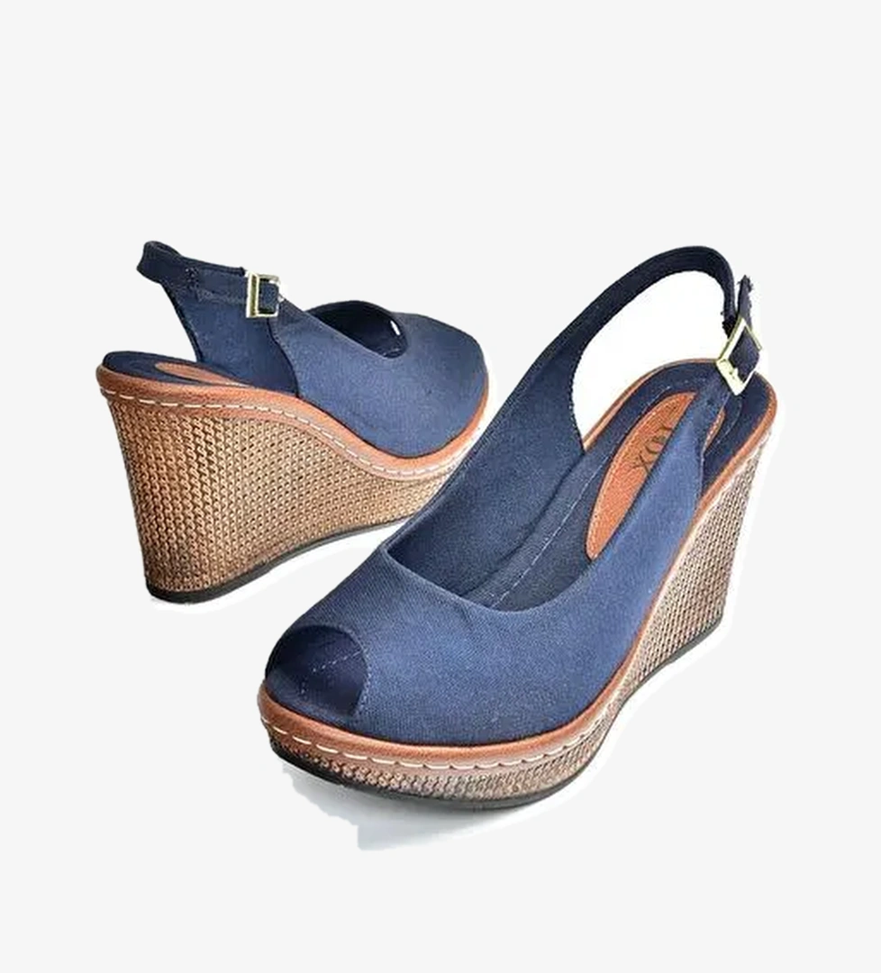 K674040705 Lacivert Dolgu Taban Kadın Ayakkabı