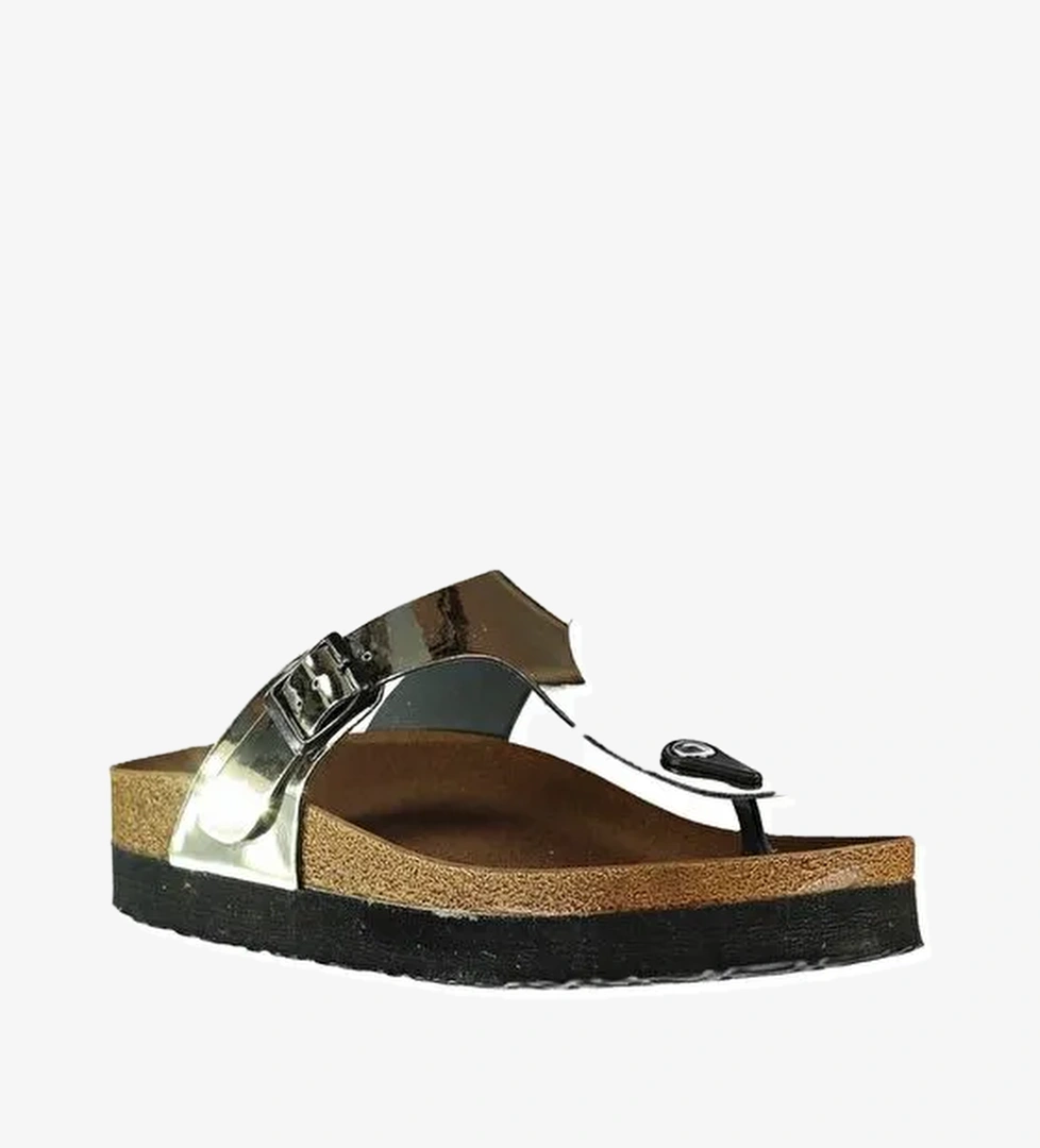 B777731034 Altın Kadın Terlik - Görsel 1