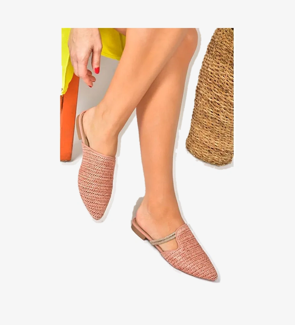 P820031417 Somon Kadın Terlik - Görsel 1