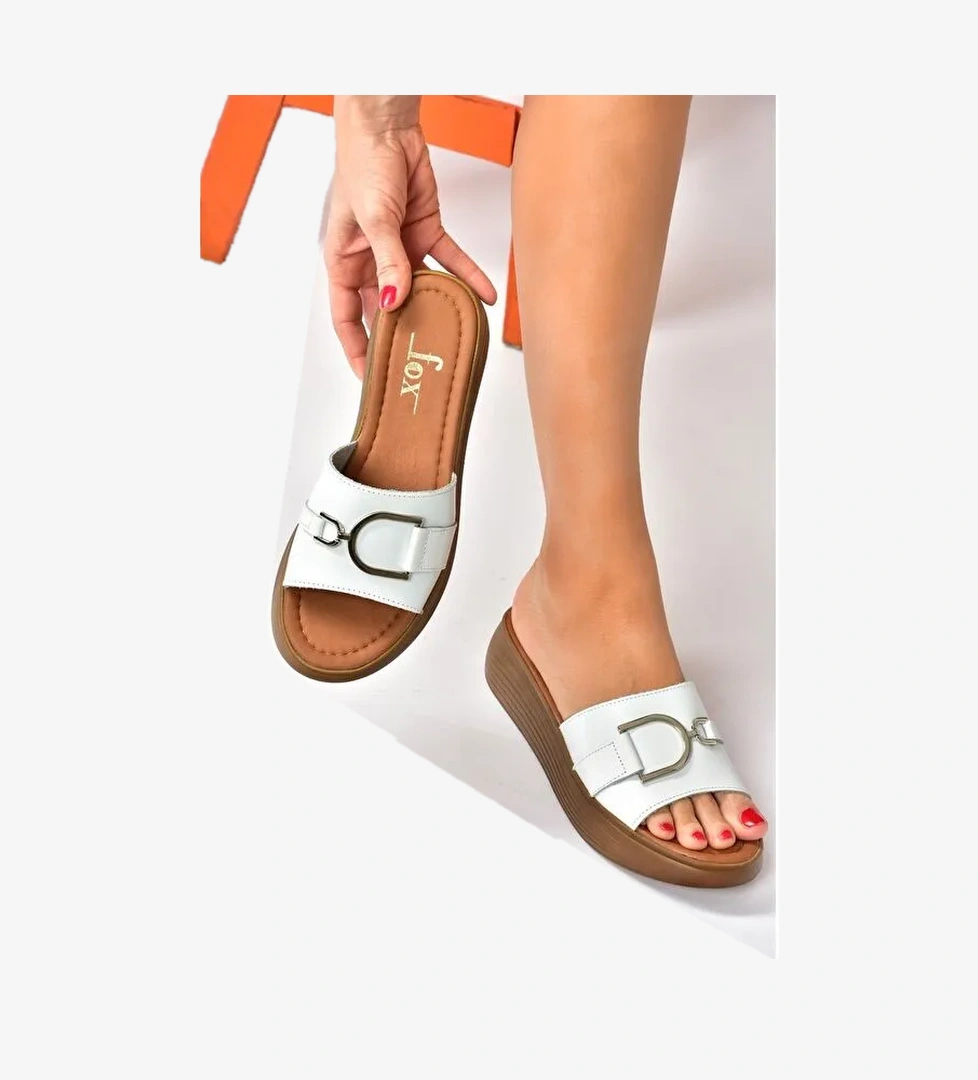 P291049403 Beyaz Kadın Terlik