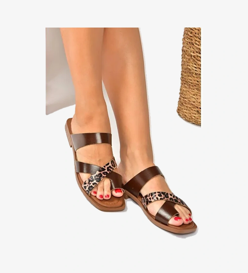 P291039603 Kahverengi/Taba Kadın Terlik