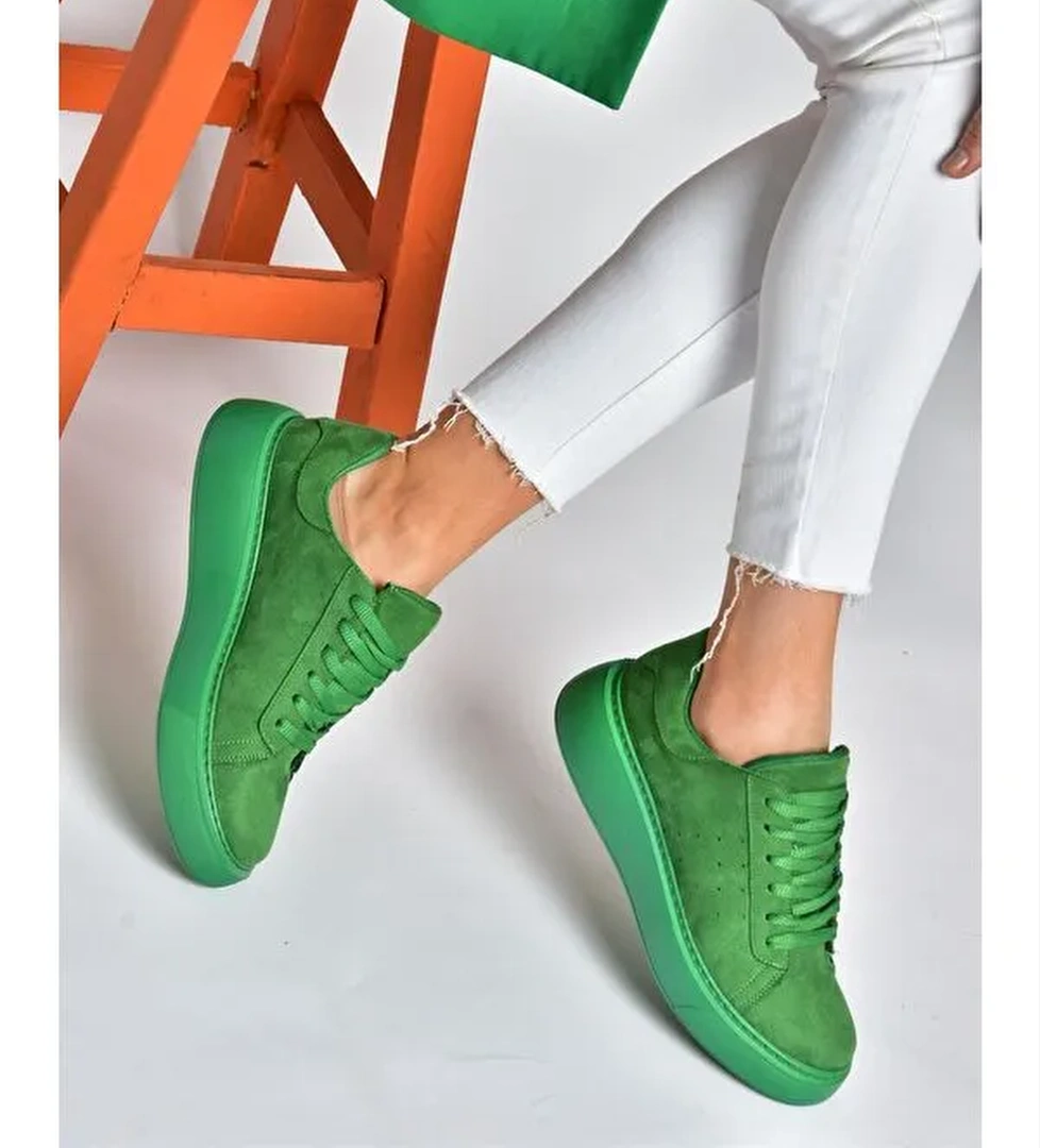 P602045002 Yesil Kadin Sneakers