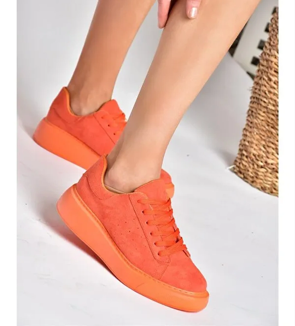 P602045002 Turuncu Kadin Sneakers
