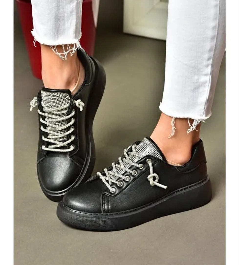 P602001709 Siyah Kadin Sneakers