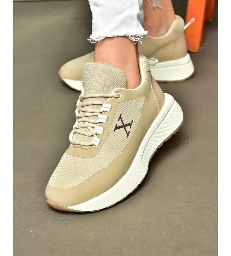 P848531504 Bej Kadin Sneakers