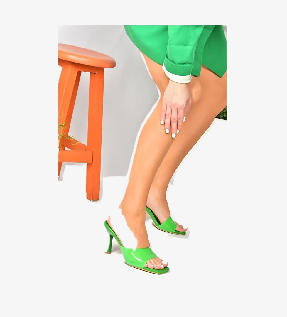 P590033209 Yeşil Kadın Terlik