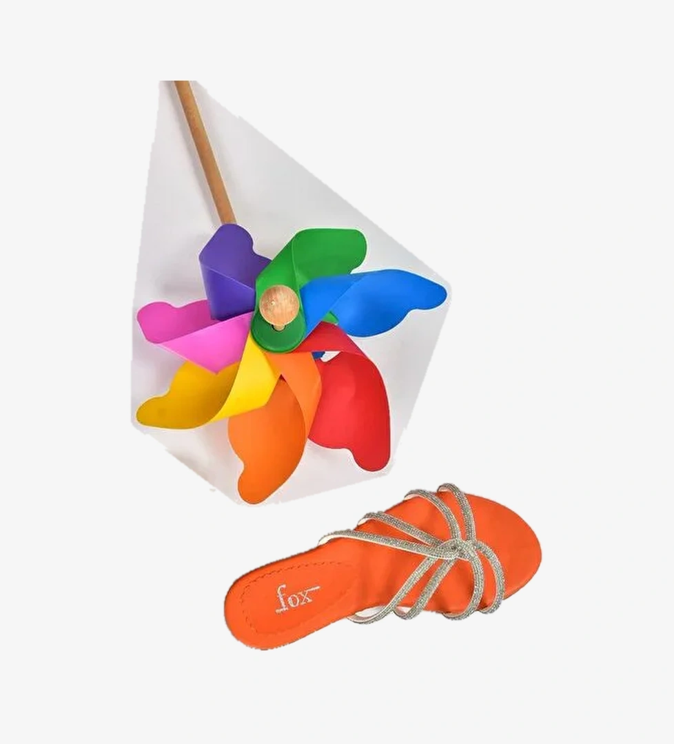 M272007514 Turuncu Kadın Terlik