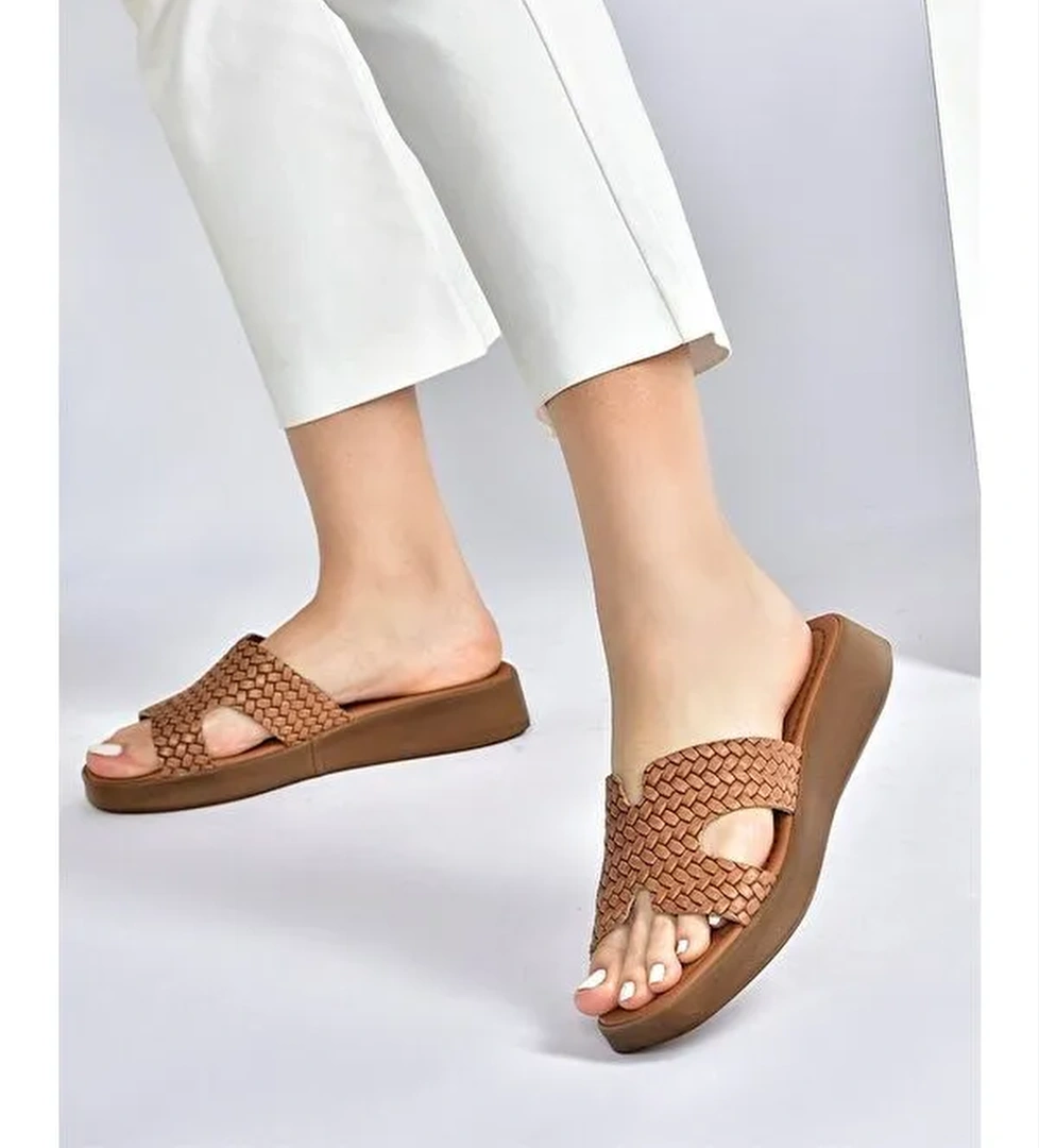 M291801603 Taba Kadın Terlik - Görsel 1