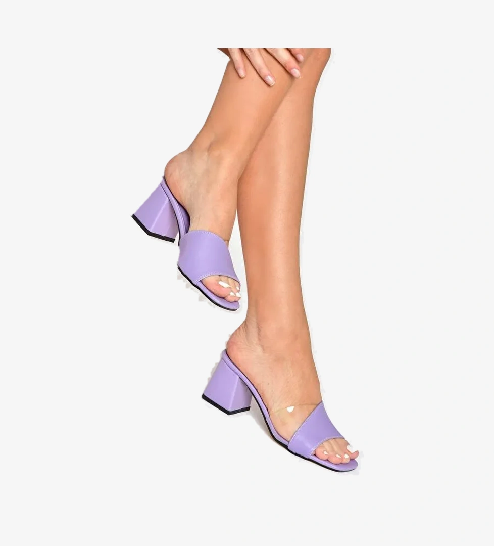 K713171409 Lila Kadın Terlik