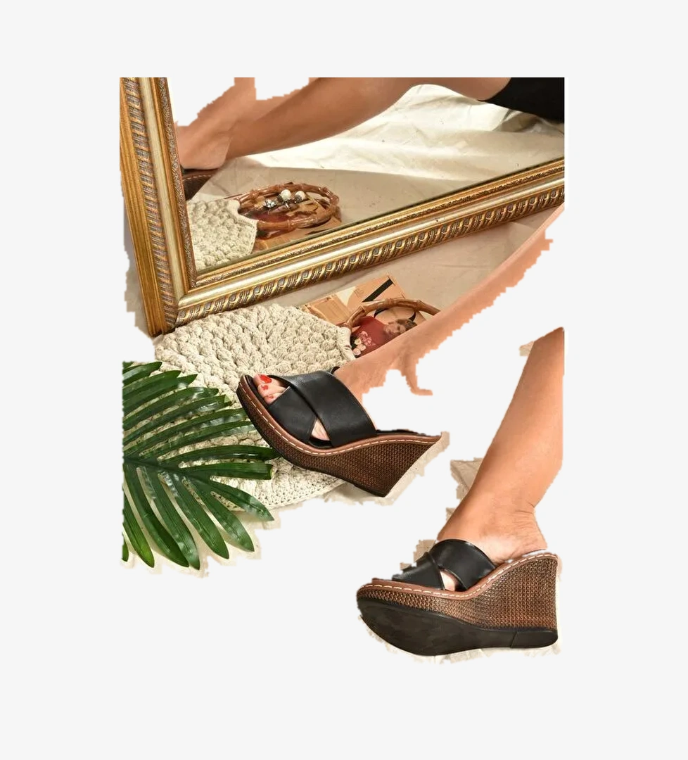 K674041009 Siyah Kadın Terlik