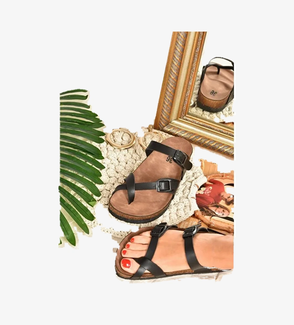 K777613409 Siyah Kadın Terlik