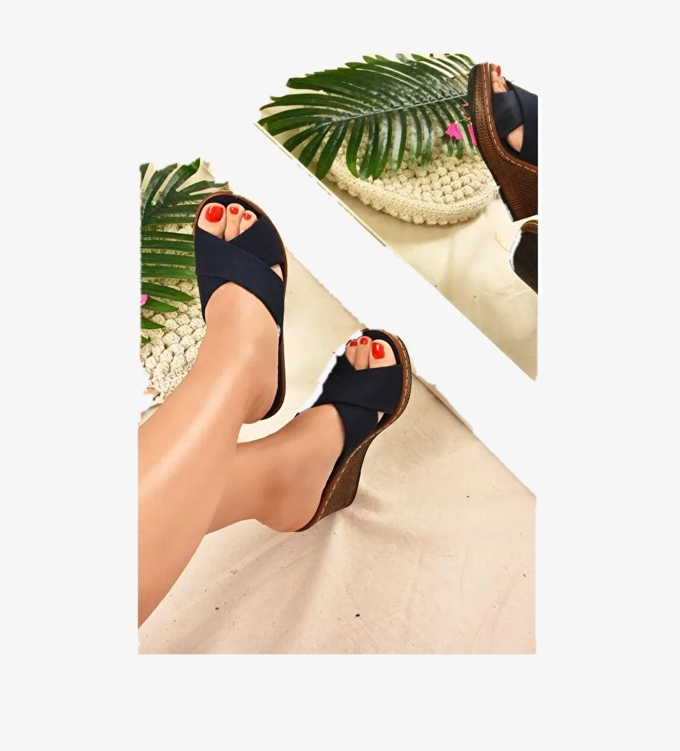 K674041005 Lacivert Kadın Terlik