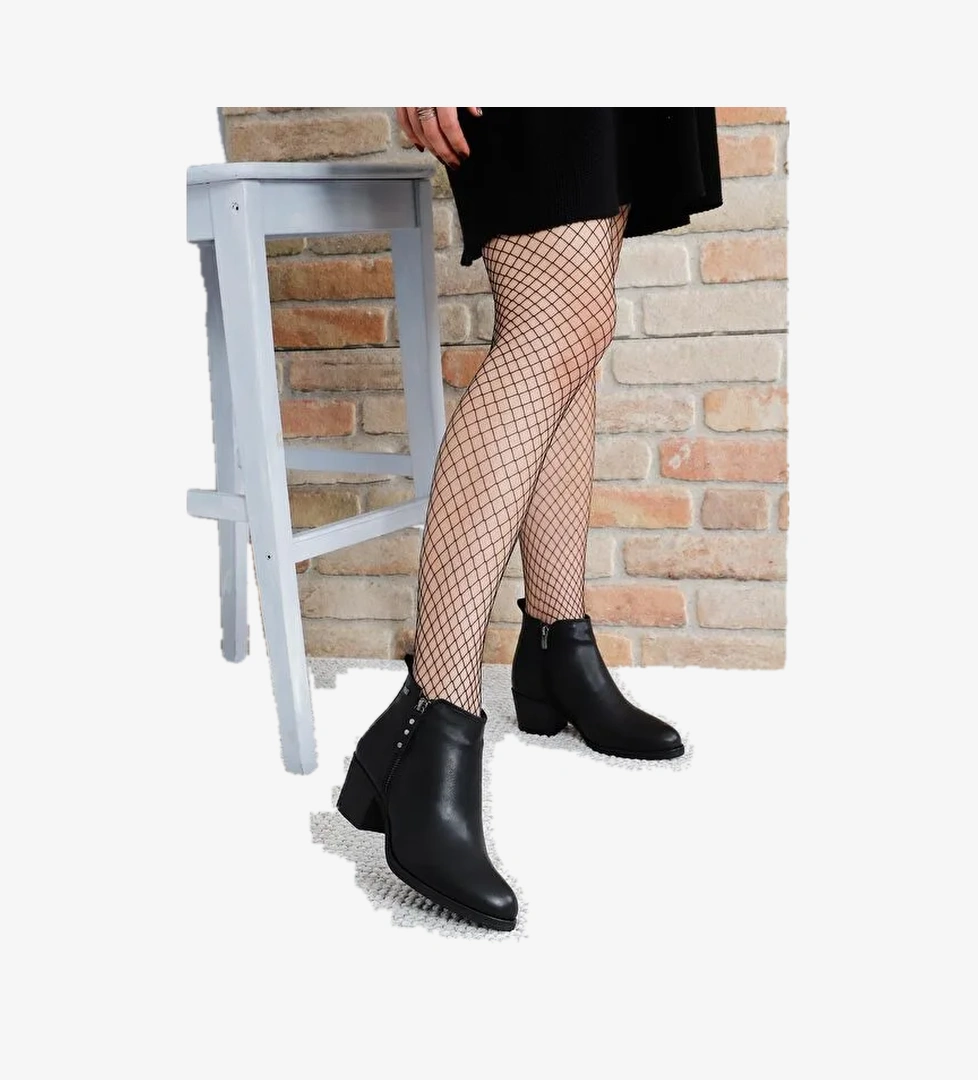 Gönderi̇(r) Sivri Burun Kauçuk Taban Topuklu Püsküllü Kadın Günlük Bot 20431 model görseli