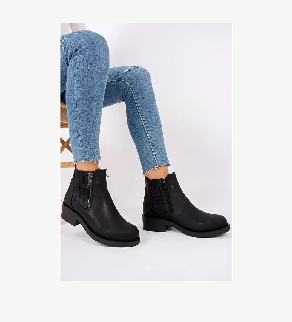 G674120609 Siyah Kadın Bot - Görsel 1