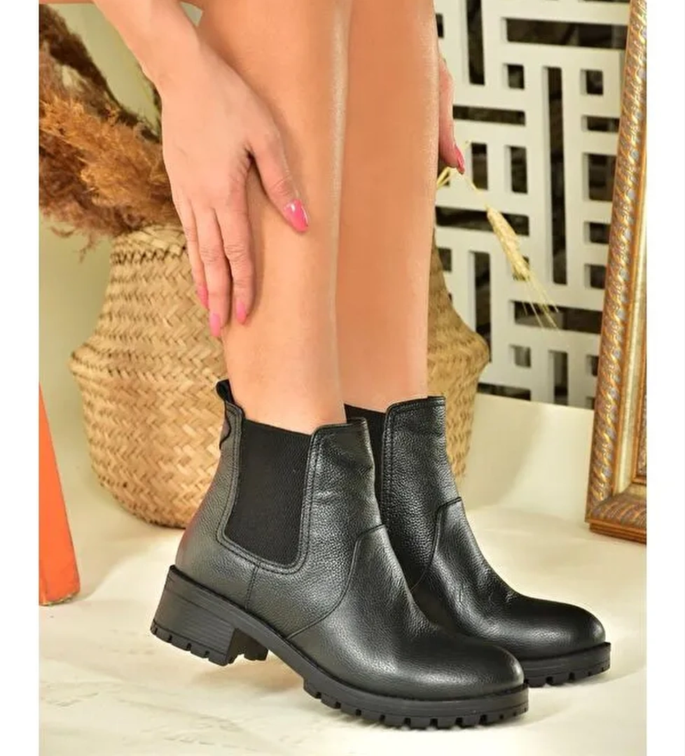 N5550539 Siyah Kadın Bot - Görsel 1