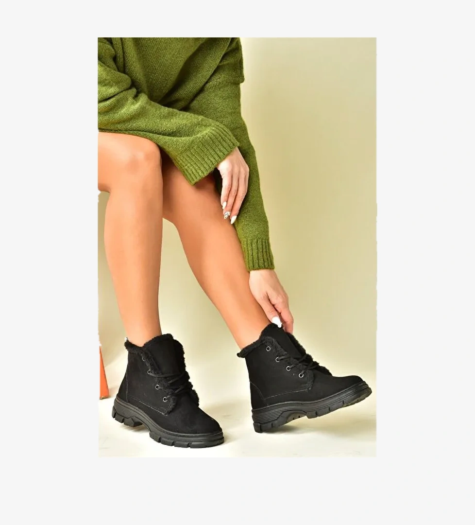 Fox Shoes N8201600 Siyah Kadın Bot model görseli