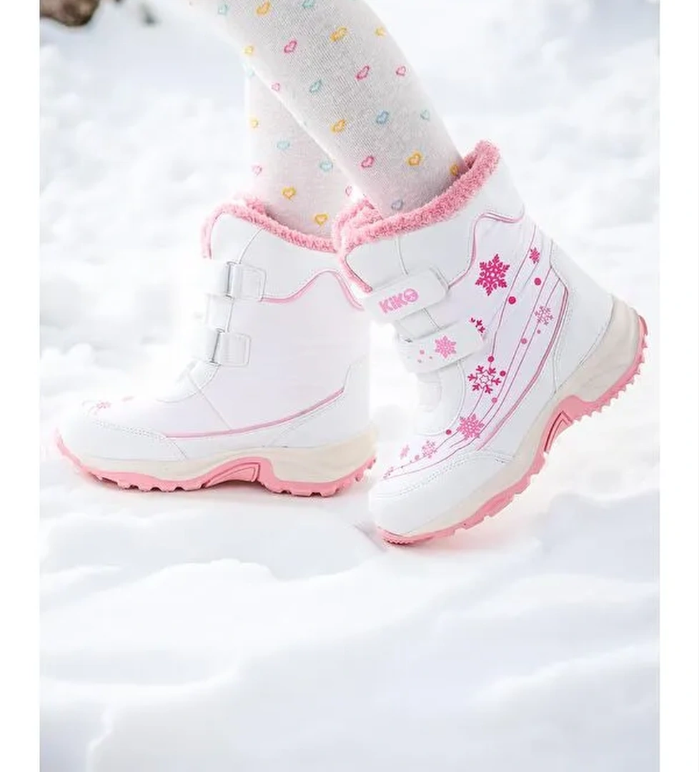 Kartanesi Cırtlı Kız Çocuk Kar Bot Soğuk Suya Dayanıklı - Görsel 1