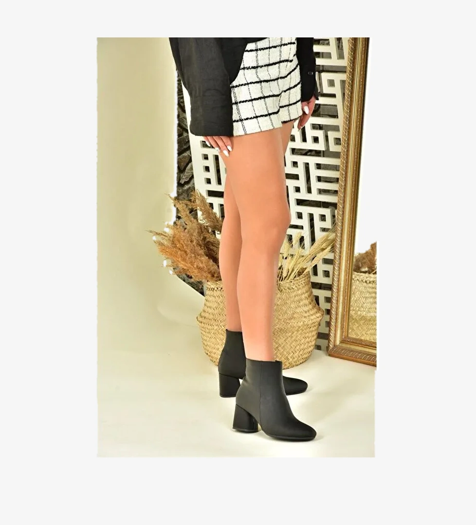 Fox Shoes L2510892 Ten Siyah Kadın Bot model görseli
