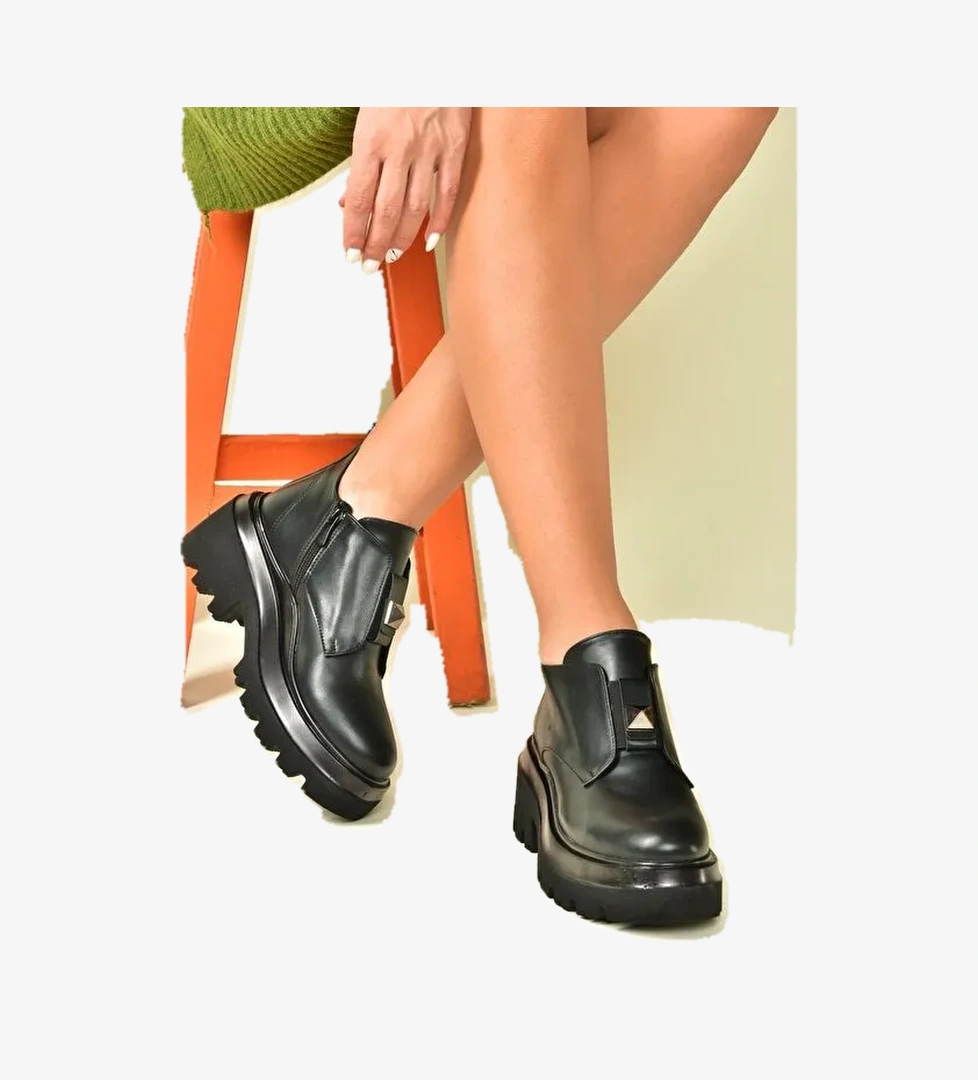 N8200154 Siyah Kadın Bot - Görsel 1