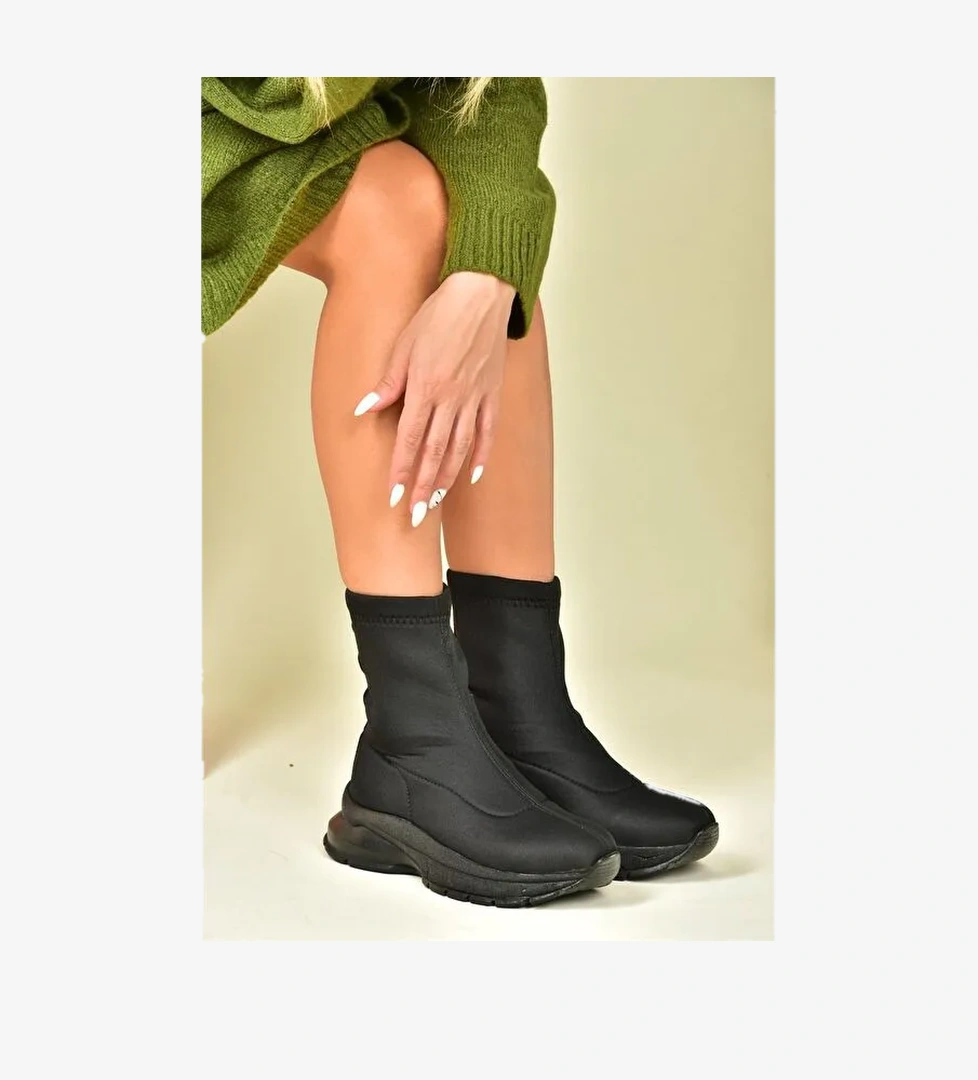 N2390260 Siyah Kadın Bot - Görsel 1