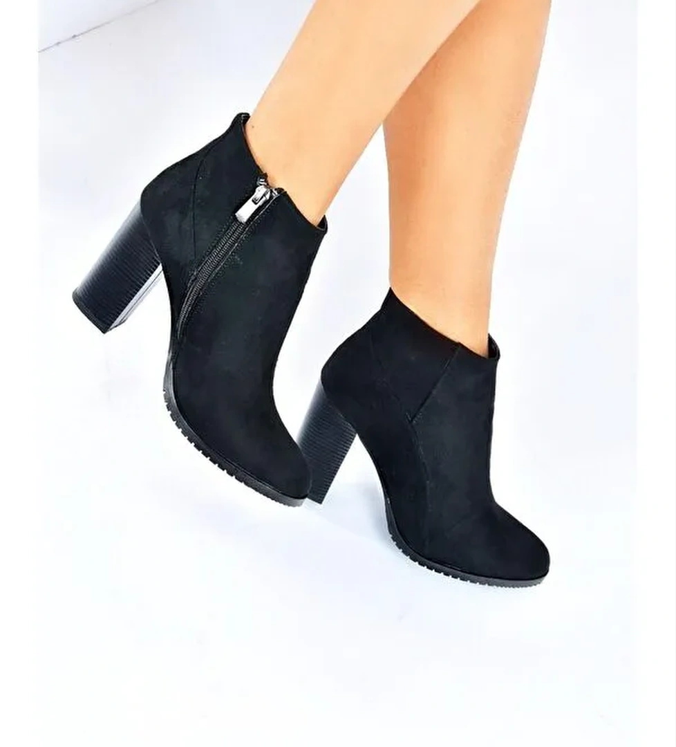 L6548131 Siyah Kadın Bot - Görsel 1