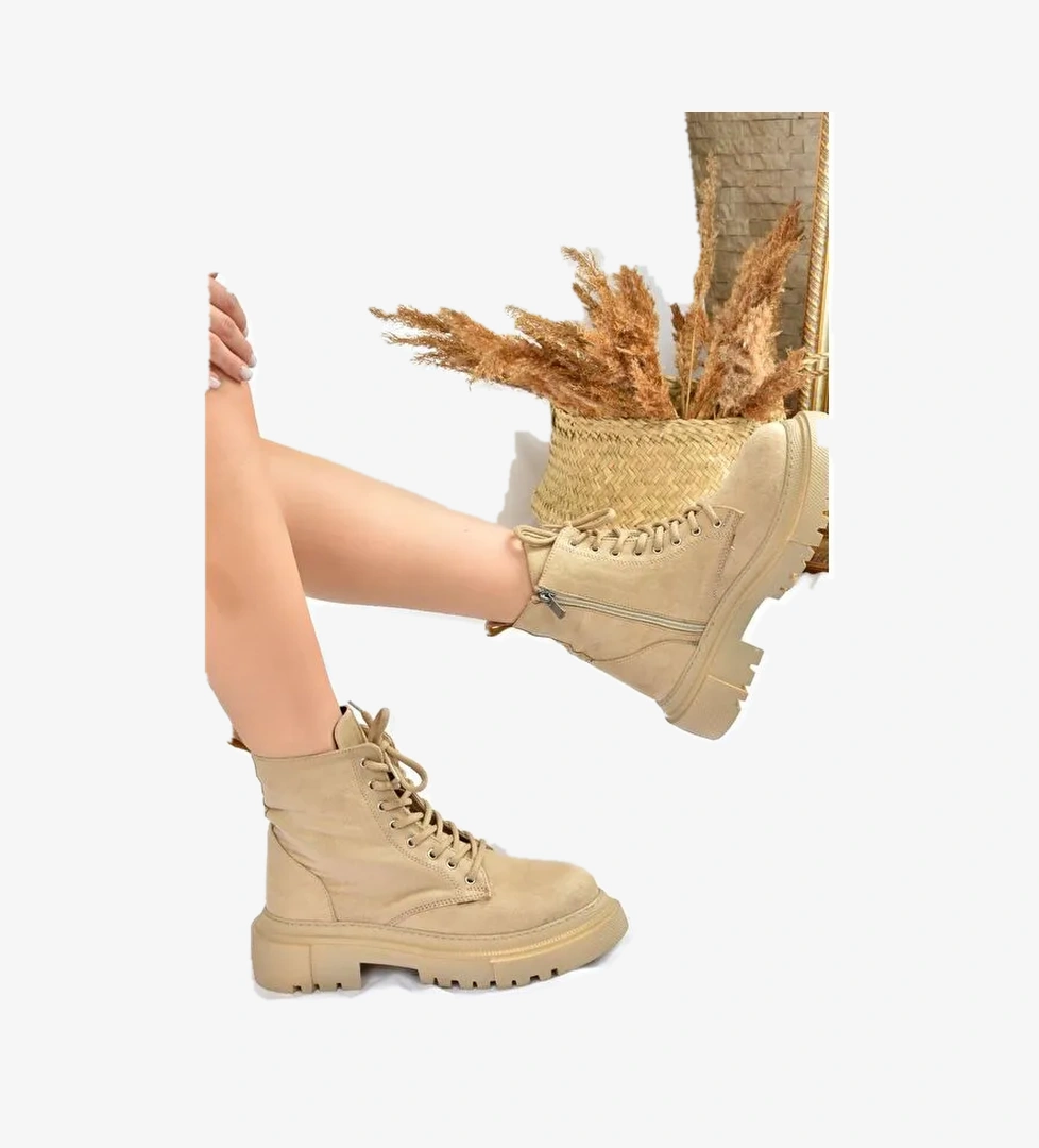 Fox Shoes L3805004 Bej Kadın Bot model görseli