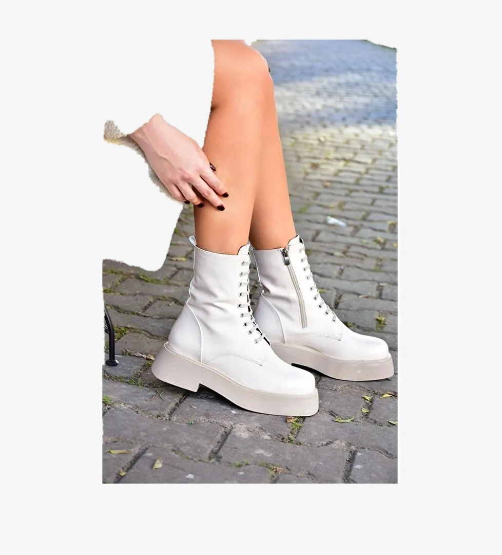 L6101301 Bej Kadın Bot - Görsel 1