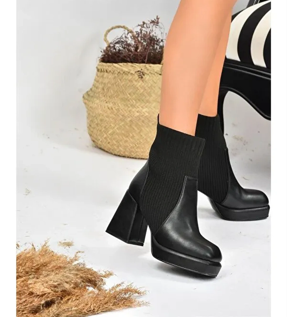 Fox Shoes L2821906 Siyah Kadın Bot model görseli