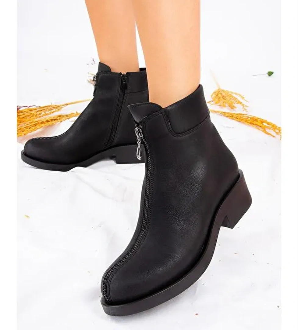 Fox Shoes J674120309 Siyah Kadın Bot model görseli
