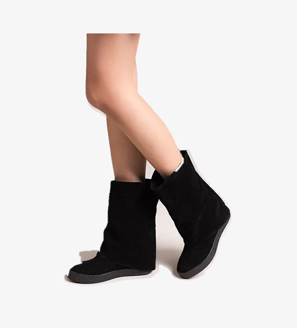 C437454602 Siyah Kadın Çizme - Görsel 1