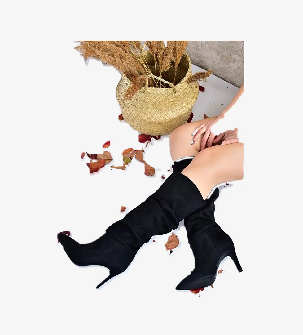 L4048680 Siyah Kadın Çizme - Görsel 1