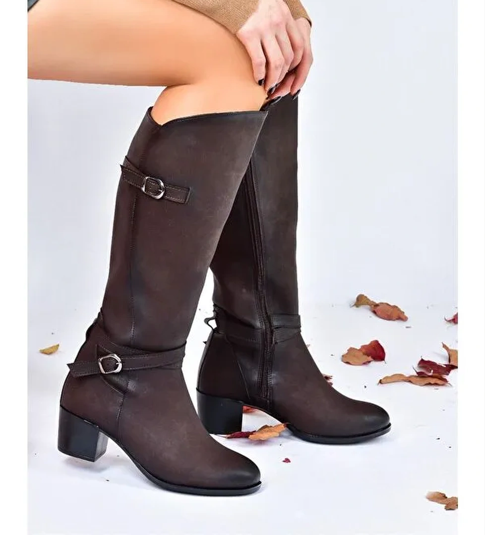 L6742300 Kahverengi Kadın Çizme