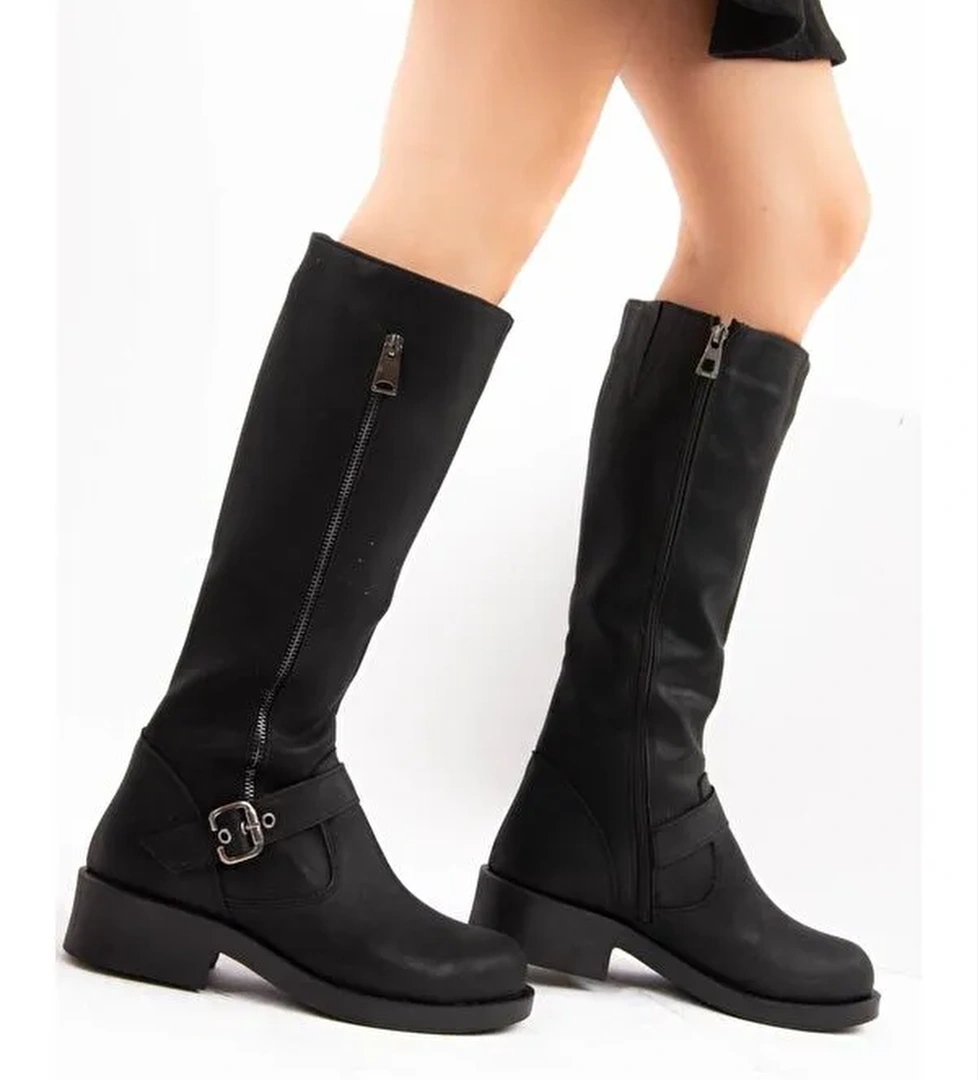 E674270509 Siyah Kadın Çizme