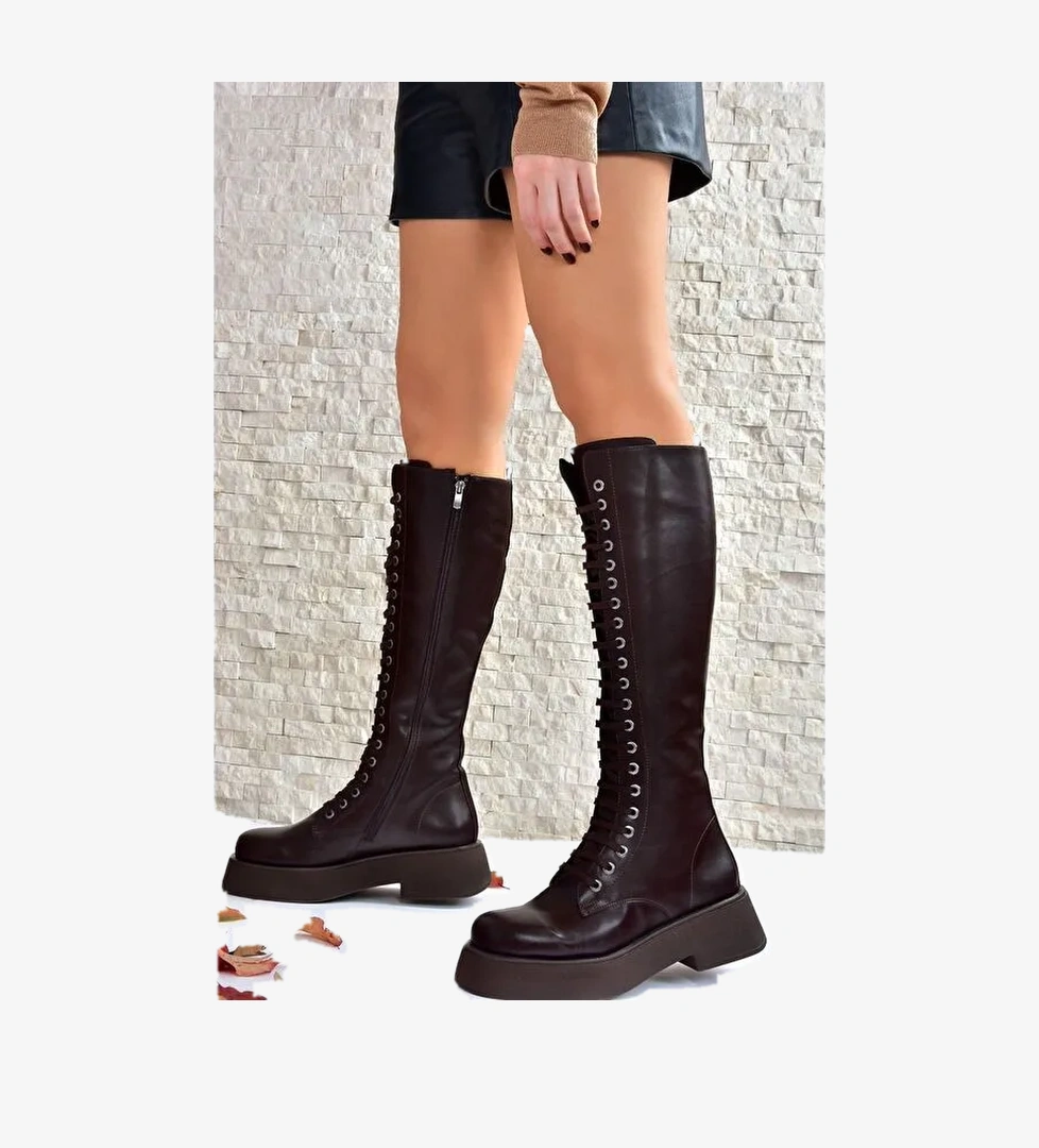 L6101309 Kahverengi Kadın Çizme