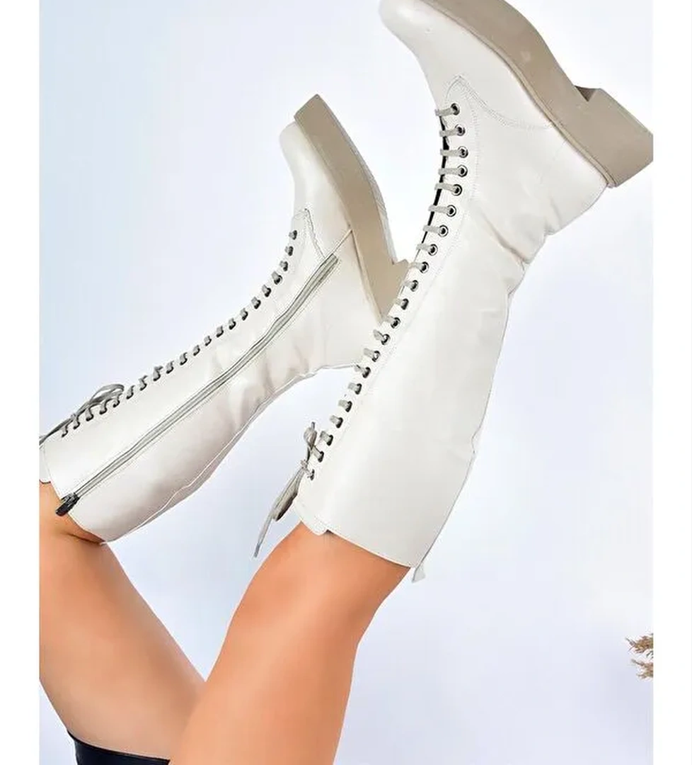 L6101309 Bej Kadın Çizme - Görsel 1