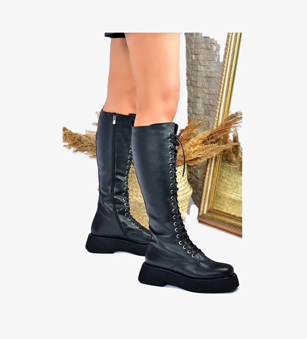 L6101309 Siyah Kadın Çizme