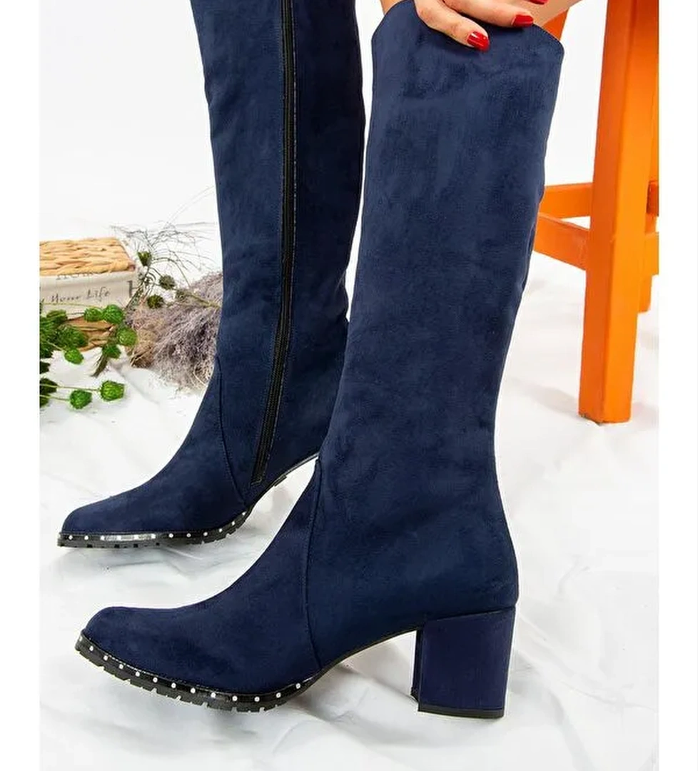 C654652702 Lacivert Kadın Çizme